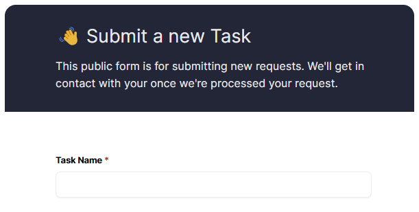 Public Form Demo
