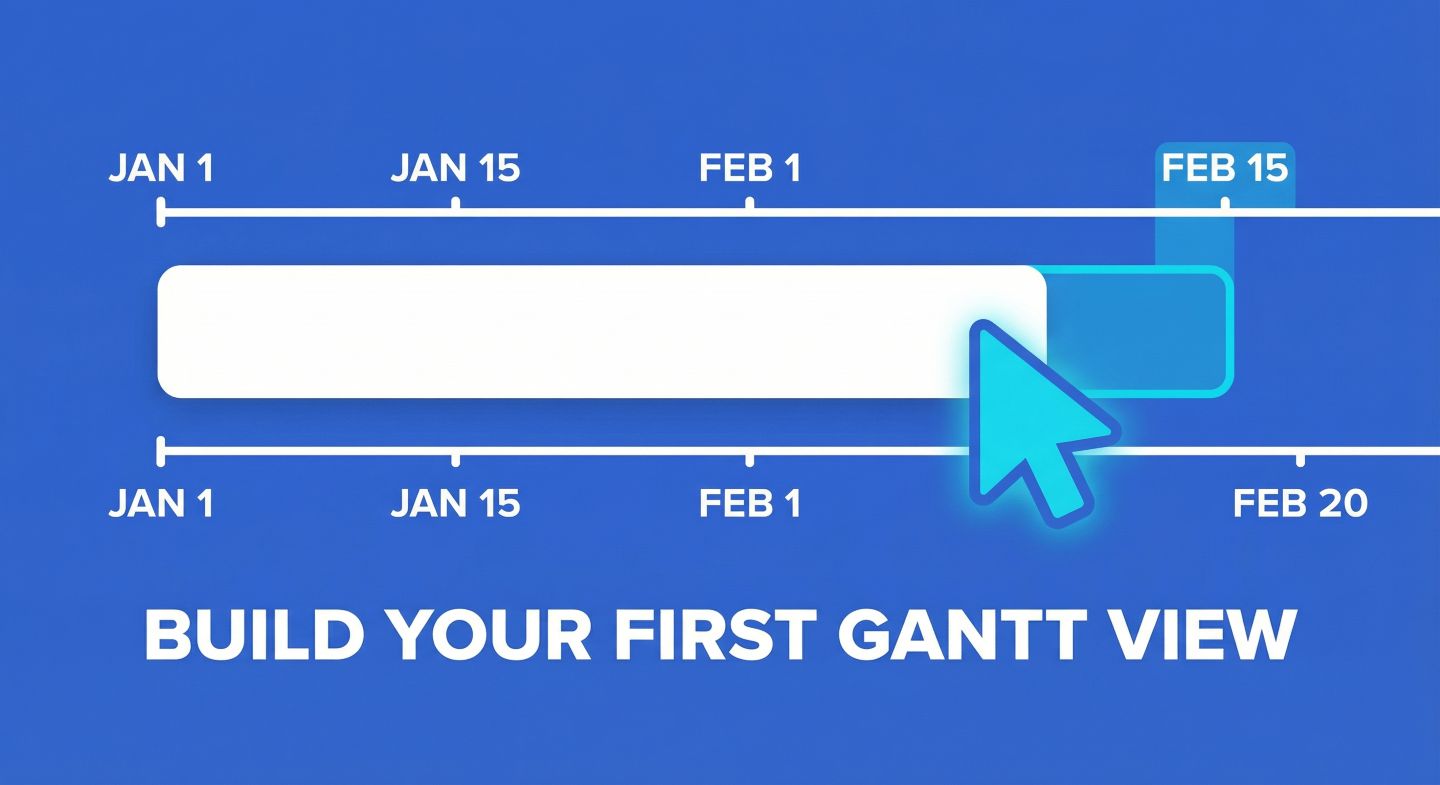 Build your first Gantt View in Gridfox (in under 2 minutes)