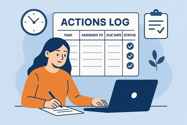 Essential Actions Log Template for Effective Project Management